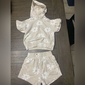 Jessica Simpson Kids Matching Set - Beige Floral